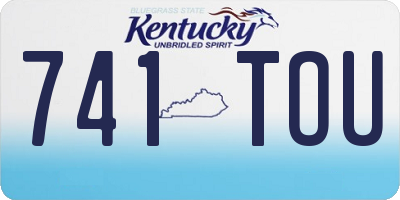 KY license plate 741TOU
