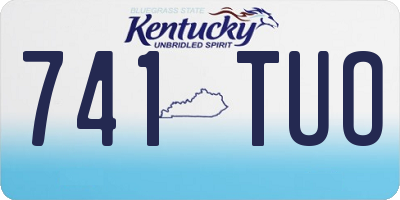 KY license plate 741TUO