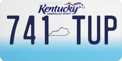 KY license plate 741TUP