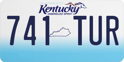 KY license plate 741TUR