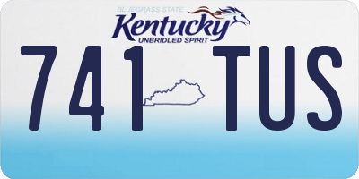 KY license plate 741TUS
