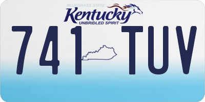 KY license plate 741TUV