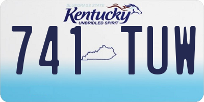 KY license plate 741TUW