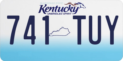 KY license plate 741TUY