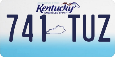KY license plate 741TUZ