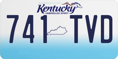 KY license plate 741TVD