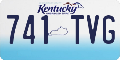 KY license plate 741TVG
