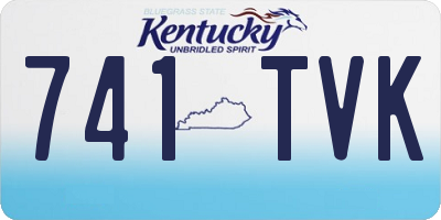 KY license plate 741TVK