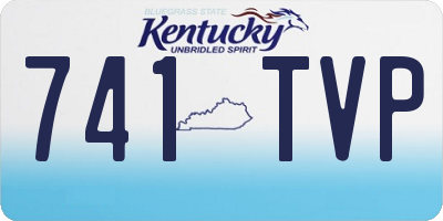KY license plate 741TVP