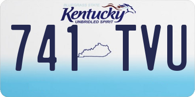 KY license plate 741TVU