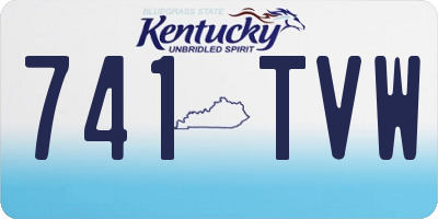 KY license plate 741TVW