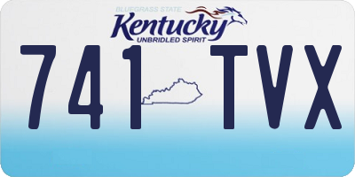 KY license plate 741TVX