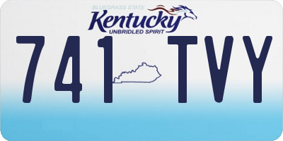 KY license plate 741TVY
