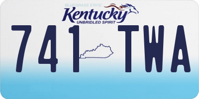 KY license plate 741TWA
