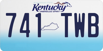 KY license plate 741TWB