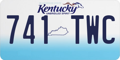 KY license plate 741TWC