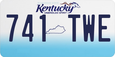 KY license plate 741TWE