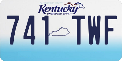 KY license plate 741TWF