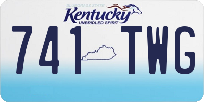 KY license plate 741TWG