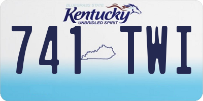 KY license plate 741TWI
