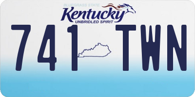 KY license plate 741TWN