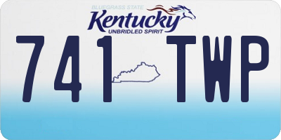 KY license plate 741TWP