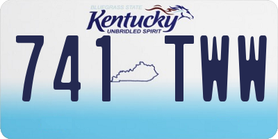 KY license plate 741TWW