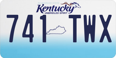 KY license plate 741TWX