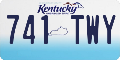 KY license plate 741TWY
