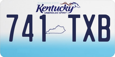 KY license plate 741TXB