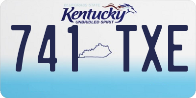 KY license plate 741TXE