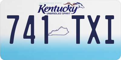 KY license plate 741TXI