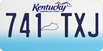 KY license plate 741TXJ