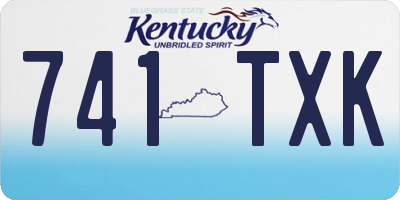 KY license plate 741TXK