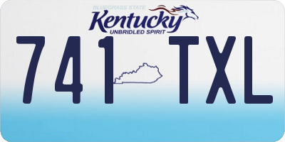 KY license plate 741TXL