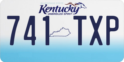 KY license plate 741TXP