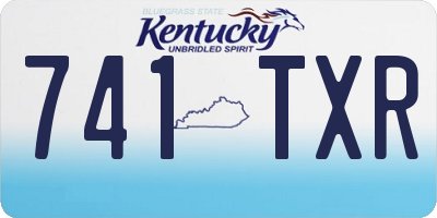 KY license plate 741TXR