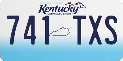KY license plate 741TXS