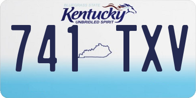 KY license plate 741TXV