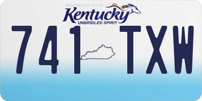 KY license plate 741TXW