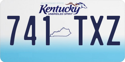 KY license plate 741TXZ