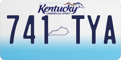 KY license plate 741TYA