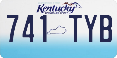 KY license plate 741TYB