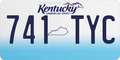 KY license plate 741TYC