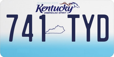 KY license plate 741TYD