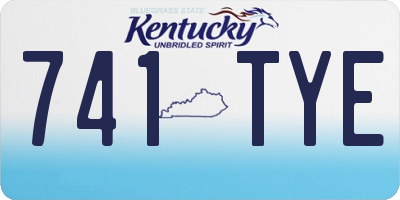 KY license plate 741TYE