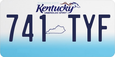 KY license plate 741TYF