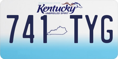 KY license plate 741TYG