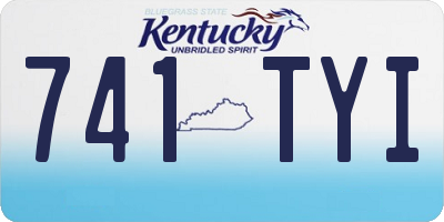 KY license plate 741TYI