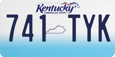 KY license plate 741TYK